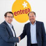 ENTEGA Aufsichtsratsvorsitzender und Oberbürgermeister der Wissenschaftsstadt Darmstadt Hanno Benz und Thomas Schmidt, der ab 01.01.2026 neuer ENTEGA Vorstandsvorsitzender wird (v.l.n.r). Foto: Entega