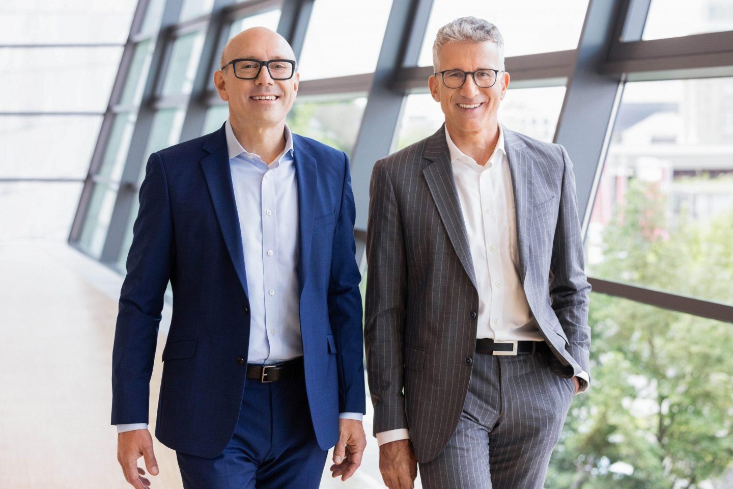 HEAG-Vorstand Prof. Dr. Klaus-Michael Ahrend (links) und Dr. Markus Hoschek. Foto: Marc Fippel