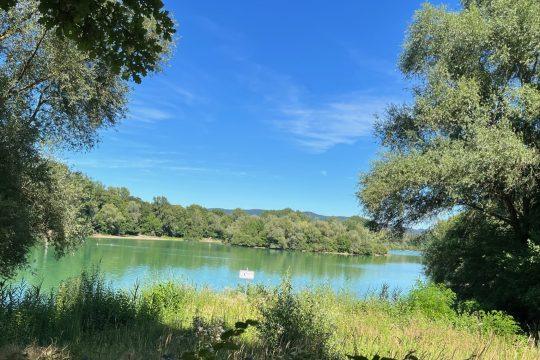 Der Erlensee bei Bickenbach ist vor allem im Sommer ein idyllischer Ort zum Verweilen. Bild: Markus Hennemann